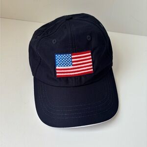 Ahead Cool Navy Baseball Cap with Embroidered American Flag Adjustable